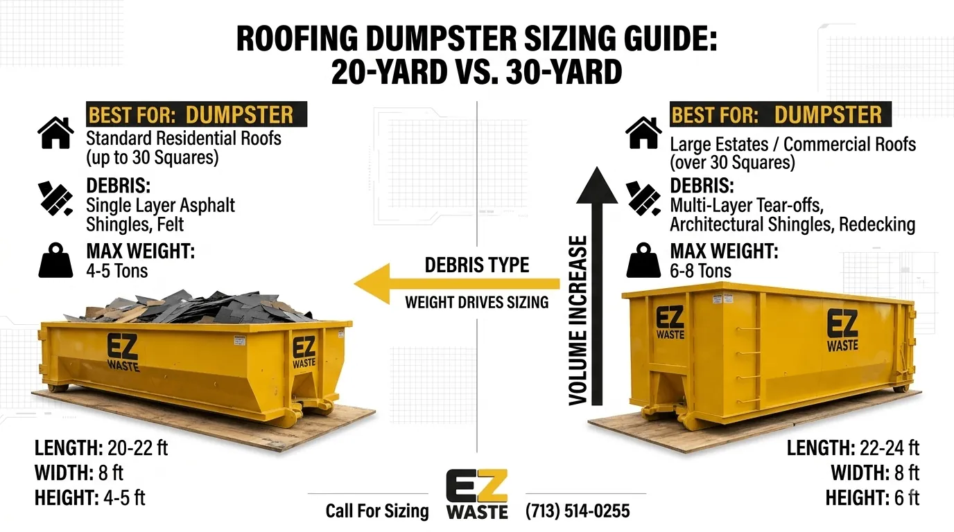20 yard versus 30 yard dumpster comparison